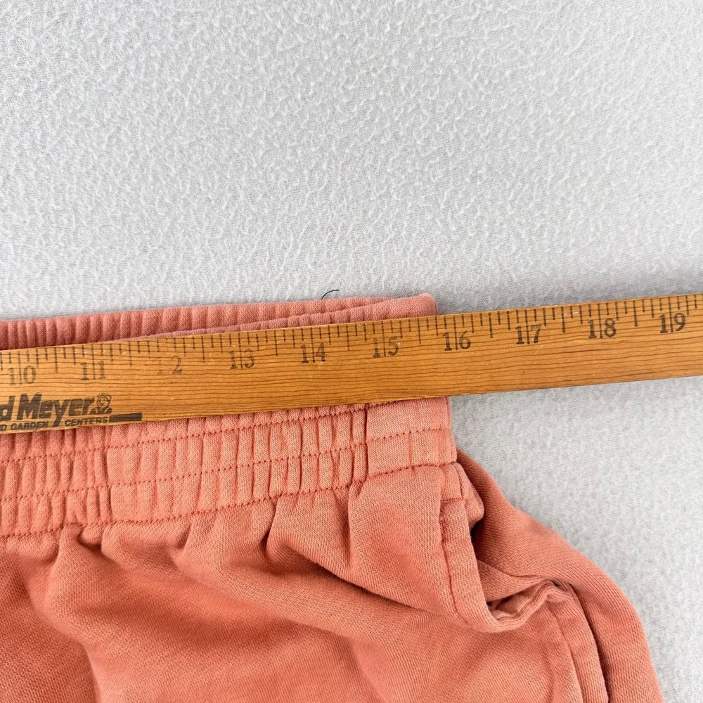 Nike‎ Athletic Shorts Women L Terracotta Orange Gym Baggy Loose High Rise